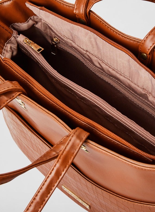 كابريس حقيبة تسوق كبيرة بنية اللون من كابريس للنساء - Image 5